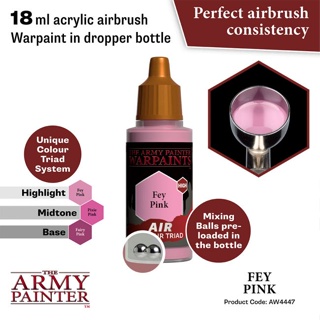 🔥มีของพร้อมส่ง🔥 Army Painter Air Fey Pink - 18ml AP-AW4447 สีอะคริลิค สูตรพ่น ใช้กับ Airbrush Water Based Acrylic