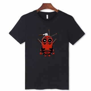 Tee เกาหลีบางเสื้อยืดลำลอง△Alimoo Minions in Deadpool Despicable ME Men Cotton T-shirt LoversS to4XL