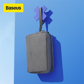 Baseus กระเป๋าเก็บความจุขนาดใหญ่สําหรับหูฟังแบบมีสายหูฟังสาย USB โทรศัพท์มือถือที่ชาร์จพีซีอุปกรณ์ดิจิตอลกระเป๋า