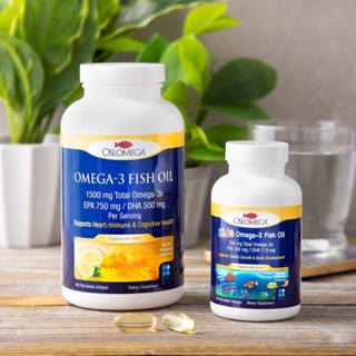 Oslomega, Norwegian Omega-3 Fish Oil, Lemon Flavor, 180 Fish Gelatin Softgels