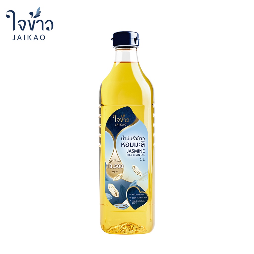 ภาพหน้าปกสินค้าใจข้าว น้ำมันรำข้าวหอมมะลิ 1L x1 ขวด Jaikao Jasmine Rice Bran Oil