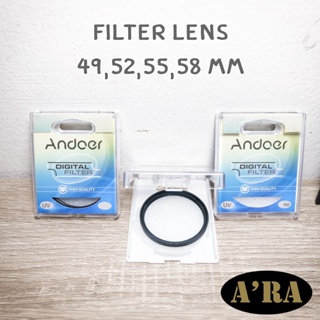 ฟิลเตอร์กันรอยหน้าเลนส์ Filter lens 49,52,55,58 mm