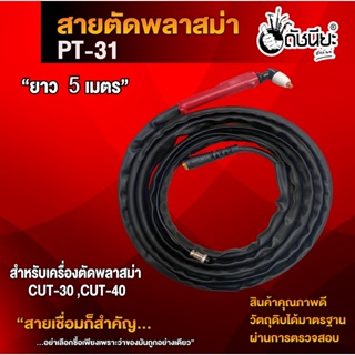 สายตัดพลาสม่า PT-31 ยาว 5เมตรครบชุดพร้อมใช้งาน สำหรับเครื่องตัดพลาสม่า CUT 40แอมป์ CUTTING TORCH SET PT-31 Air Plasma...