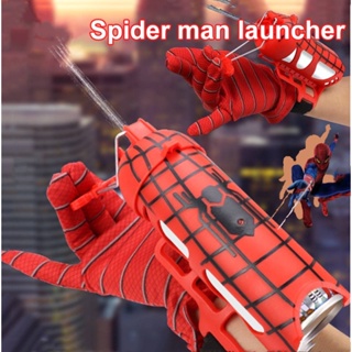 🔥COD🔥 ถุงมือสไปเดอร์แมนยิงใยแมงมุม แถมฟรีสเปรย์ยิงใย 1 ขวด ของเล่น สไปเดอร์แมน ของเล่นเด็ก Spiderman