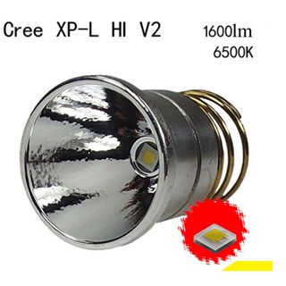 Cree XP-L HI ที่วางไฟฉาย LED 26.5 มม. V3 6500K 4300K 3000k สีขาว สําหรับไฟฉาย 501B 502B