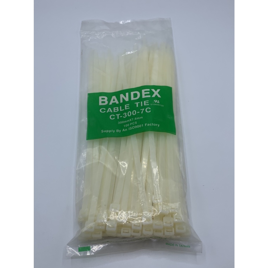 เคเบิ้ลไทร์-เข็มขัดรัดสายbandex-cable-tie-ct-300-7cขาว-cable-tie-ct-310-4cขาว-ct-310b-4cดำ1ถุง-100เส้น