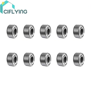 Cifly ตลับลูกปืนเม็ดกลมร่องลึก เหล็กคาร์บอน 3x10x4 มม. 623zz 10 ชิ้น