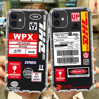 เคสโทรศัพท์มือถือ แบบนิ่ม กันกระแทก ลาย DHL สําหรับ IPhone 14 13 12 11 Pro ProMax XSmax XR XS X 6 7 8 Plus SE 2020 2023