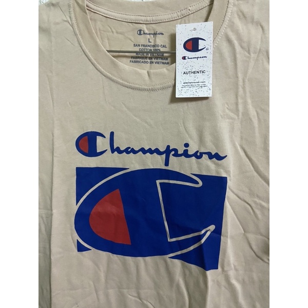 champion-เสื้อยืดสีครีม-l