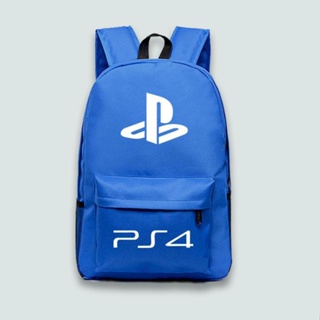 ■ □△MAKEBAY SONY Sony PS4 โลโก้ B สายข้าว กระเป๋าผ้าใบ กระเป๋าเดินทาง กระเป๋าเป้คอมพิวเตอร์