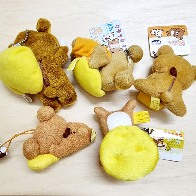 พวงกุญแจตุ๊กตาหมีริลัคคุมะท่านอน-rilakkuma-งานลิขสิทธิ์แท้จากญี่ปุ่น