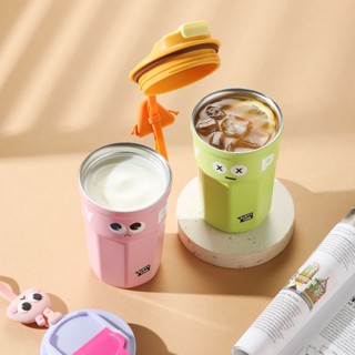 shein 400ML แก้วกาแฟ สเตนเลส 316 มีฉนวนกันความร้อน แบบพกพา สําหรับกลางแจ้ง และสํานักงาน