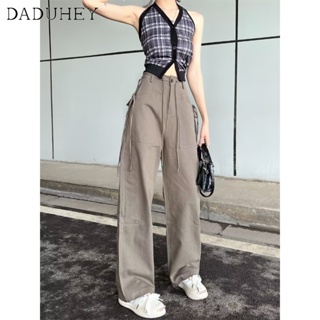 DaDuHey💕 Women 2022 Japanese-Style Retro Street Casual Straight Pants High Waist Make Leg Long Wide-Leg Jeans