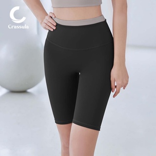 Crassula กางเกงออกกำลังกาย5ส่วน Sport shorts เอวสูง เก็บหน้าท้อง กระชับสัดส่วน