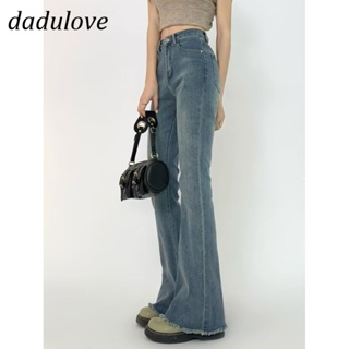 DaDulove💕 New Korean Version of Ins Bootcut Jeans High Waist Casual Pants Fashion plus Size Womens Clothing