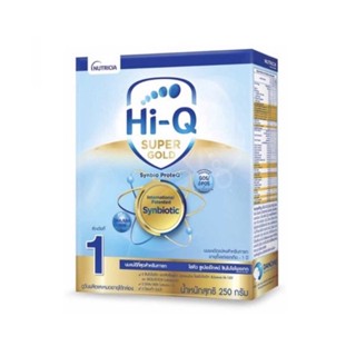 สินค้า Hi-Q ไฮคิว ซูเปอร์โกลด์ สูตร1 นมสำหรับเด็กแรกเกิด-1ปี ขนาด 250 กรัม 1 กล่อง