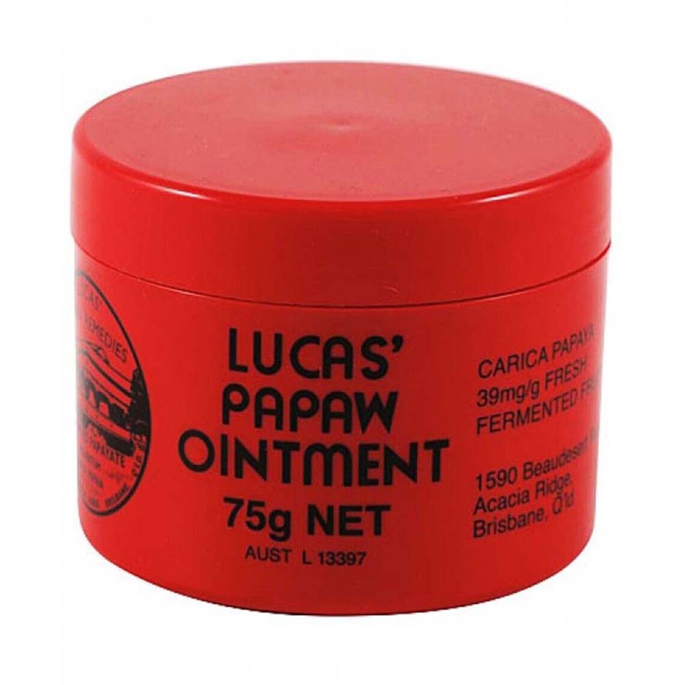 LUCAS' PAPAW Ointment oil Cream 75g for Chapped Lips Minor Burns