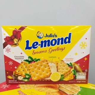 Julies Seasons Greetings Lemond Puff Sandwich Lemond จูลี่ส์ ซีซั่นส์ กรีทติ้งส์ เลมันด์ พัฟแซนวิช 212 กรัม