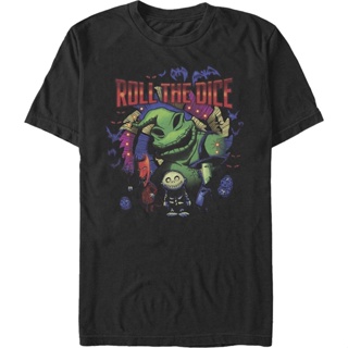 Roll The Dice Nightmare Before Christmas T-Shirt เสื้อยืด oversize เสื้อทหาร