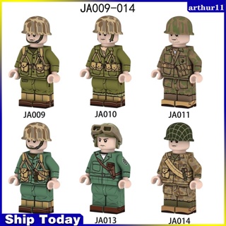 Arthur บล็อกตัวต่อเลโก้ รูปทหารทหารทหาร USMC JA009-014 ของเล่นสําหรับเด็ก