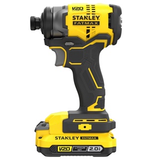 STANLEY ไขควงกระแทกไร้สาย ไร้แปรงถ่าน 20V 180Nm รุ่น SBI810D2K-B1 +แบตเตอรี่ 2.0Ah 2 ก้อน