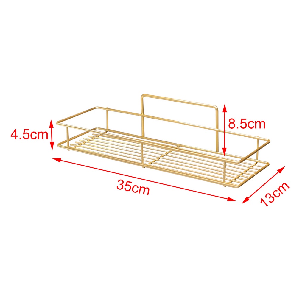amleso-เหล็กติดผนังชั้นวางตะกร้ากันสนิมห้องน้ำห้องอาบน้ำฝักบัวชั้นเก็บของห้องครัวหมัดเข้ามุมกรอบชั้นวางเหล็กดัดที่ใส่แชมพูพร้อมถ้วยดูดอุปกรณ์ห้องน้ำ