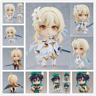 Nendoroid Genshin Impact Traveler #1717 (อื่น ๆ ) #1718 (ลูมีน) โมเดลฟิกเกอร์ Pvc รูปแอคชั่น ของเล่น ของขวัญ สําหรับสะสม