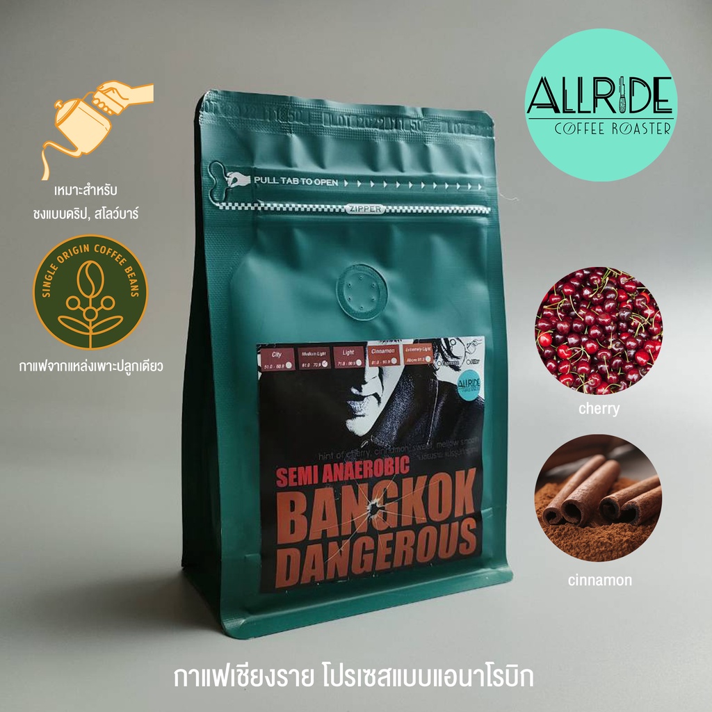 เมล็ดกาแฟคั่ว-bangkok-dangerous-2023-anaerobic-process-ขนาด200กรัม