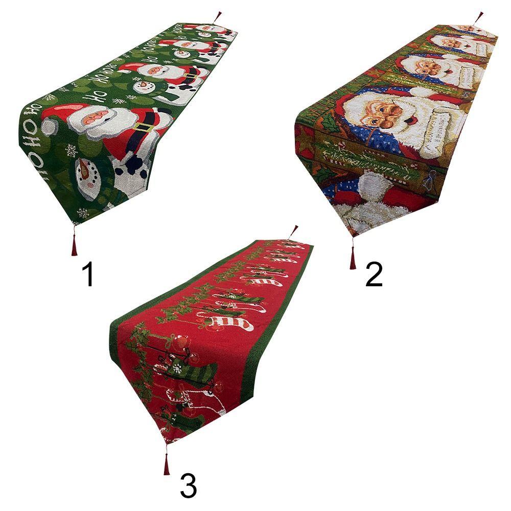 ผ้าปูโต๊ะ-ผ้าโพลีเอสเตอร์-ลายคริสต์มาส-สําหรับตกแต่งบ้าน