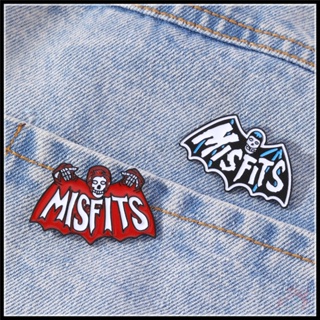 ★ The Misfits - เข็มกลัดวงร็อค ★ 1 ชิ้น Hardcore พังก์ค้างคาวกะโหลก Doodle เคลือบ Pins กระเป๋าเป้สะพายหลังปุ่มเข็มกลัดตรา