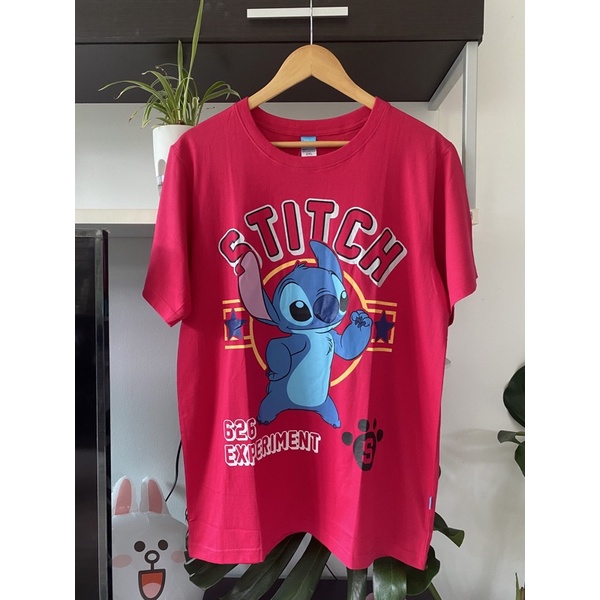 เสื้อยืดลิขสิทธิ์แท้-สติช-stitch-ไซส์ใหญ่-พร้อมส่ง