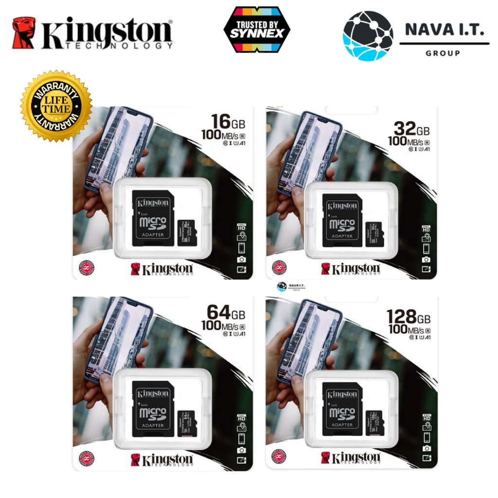 ภาพหน้าปกสินค้า️ส่งด่วนใน1ชม.ทักแชท ️ Kingston SDCS2 EVO Plus 16GB 32GB 64GB 128GB Canvas Select microSD Class10 80r/100 จากร้าน nava.it บน Shopee