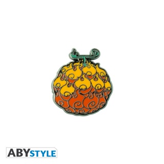 ABYstyle [ลิขสิทธิ์แท้ พร้อมส่ง] เข็มกลัด เข็มกลัดติดกระเป๋า One Piece Pin วันพีซ - ผลไม้ปีศาจ Flame Fruit