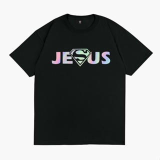 เสื้อยืด พิมพ์ลาย Sakazuki Spiritual JESUS HOLOGRAM Christents คริสต์มาส