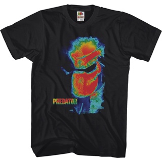 Thermal Vision Predator Shirt เสื้อยืดผู้ชาย Tee เสื้อยืดสีพื้น