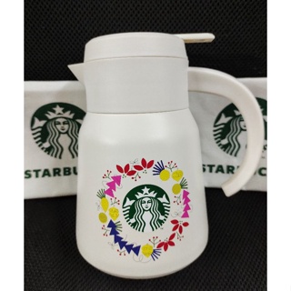 Starbucks Stainless Holiday Wreath Kettle 27 Oz. แท้