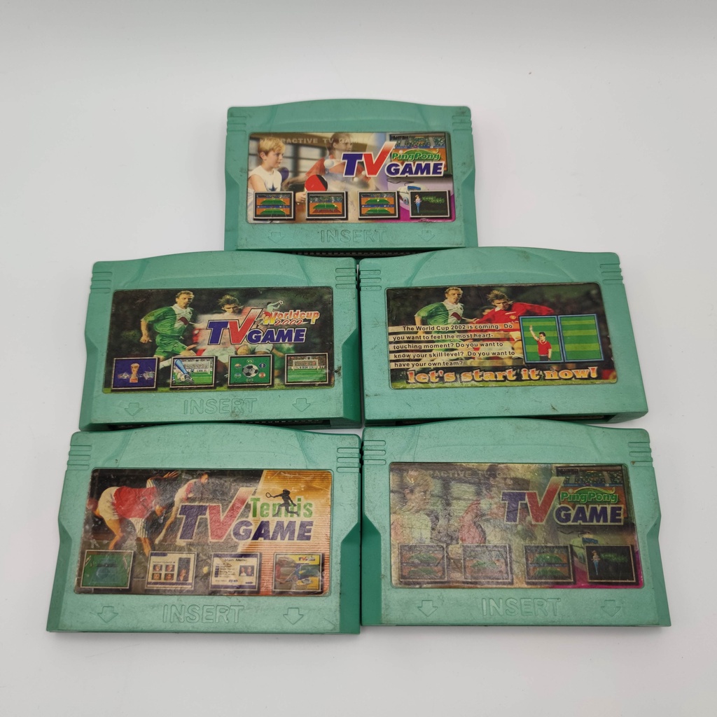 TV GAME Cartridge รวมได้ 5 ตลับ ใช้เล่นกับเครื่องเฉพาะ ตามรูป เปิดกับ
