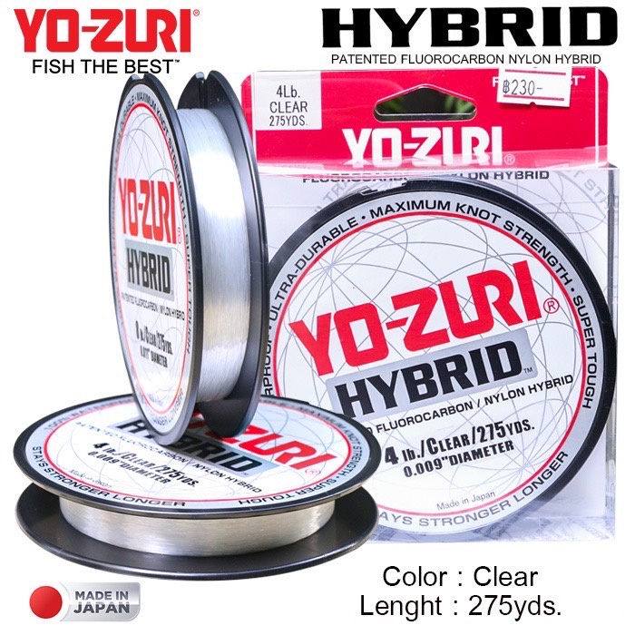 สาย YOZURI HYBRID MADE IN JAPAN สี Clear Shopee Thailand
