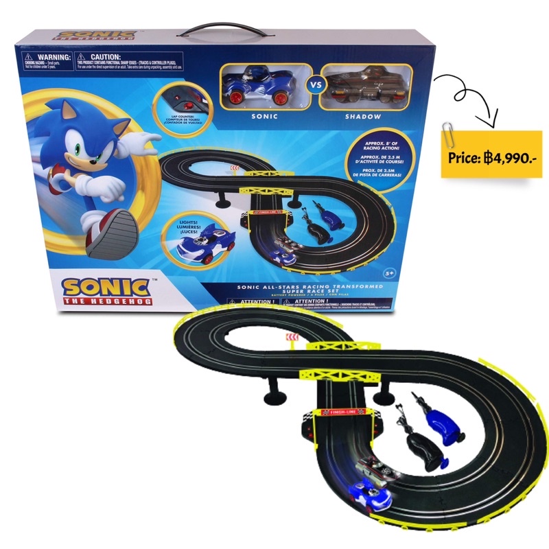 Sonic & Shadow RC Slot Car Set Race Set Shopee Thailand