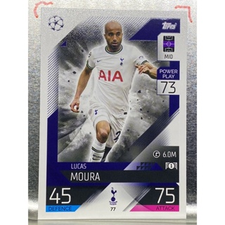 การ์ดนักฟุตบอล 2022/23 Lucas Moura การ์ดสะสม Tottenham hotspur การ์ดนักเตะ สเปอร์ส