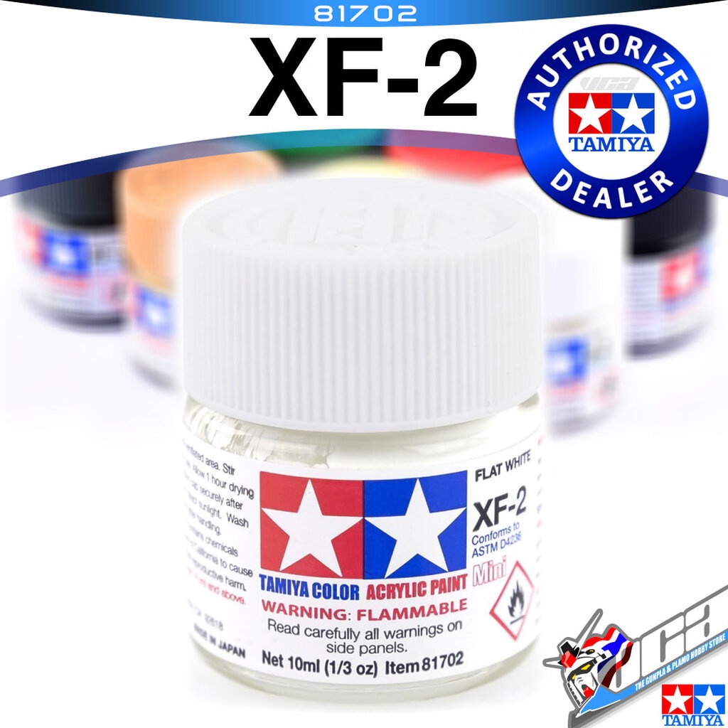 TAMIYA 81702 XF-2 XF2 FLAT WHITE MATT MATTE สีขาวด้าน ACRYLIC PAINT ...