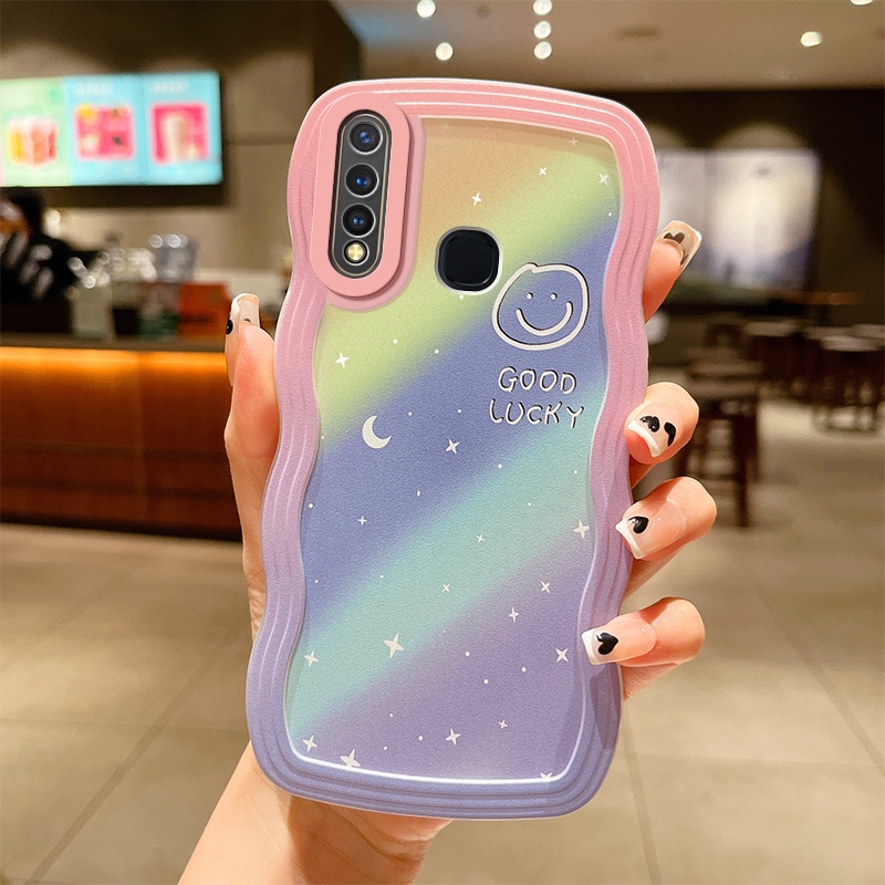 fashion-เคส-vivo-y19-เคสโทรศัพท์มือถือ-แบบใส-ลายคลื่นน่ารัก-สําหรับ-vivo-y19