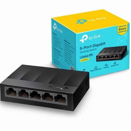 switch-hub-อุปกรณ์เพิ่มช่องสายแลน-tp-link-tl-ls1005g-5-port-10-100-1000mbps-desktop-switch