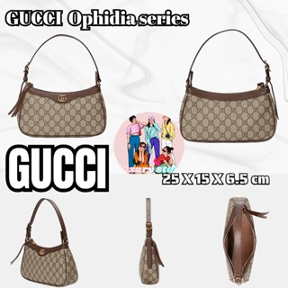 แพ็คเกจ GUCCI  Ophidia series กระเป๋าถือใบเล็ก/กระเป๋าผู้หญิง/กระเป๋าสะพายข้าง/รุ่นใหม่ล่าสุด