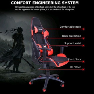 Okerเก้าอี้เล่นเกม เก้าอี้เกมมิ่ง Gaming Chair ปรับความสูงได้ x9008.x9009