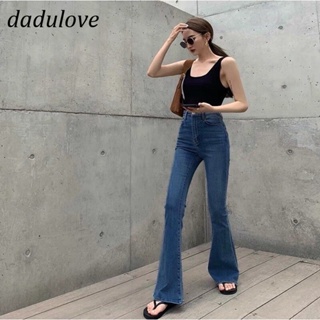 DaDulove💕 New Korean Version of High Waist Fashion Micro-launched Jeans Niche Slim Stretch Retro Pants