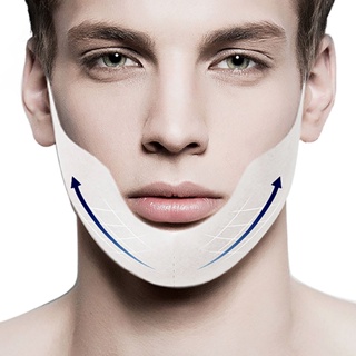 Men V-Line Face Mask Firming V-Shape Facial Mask Lift Tightening the Skin Moisturizing Treatment for Double Chin 5 PCS
