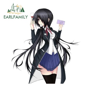 Earlfamily สติกเกอร์ กันน้ํา กันรอยขีดข่วน สําหรับติดตกแต่งประตูรถยนต์ Tokisaki Kurumi Nightmare 13 ซม. x 11.9 ซม.