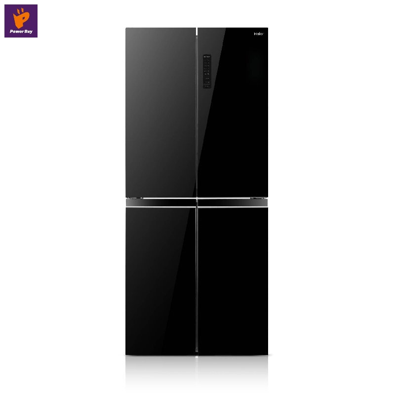 ภาพหน้าปกสินค้าHAIER ตู้เย็น 4 ประตู (13.6 คิว, สี Glass Black) รุ่น HRF-MD350 GB