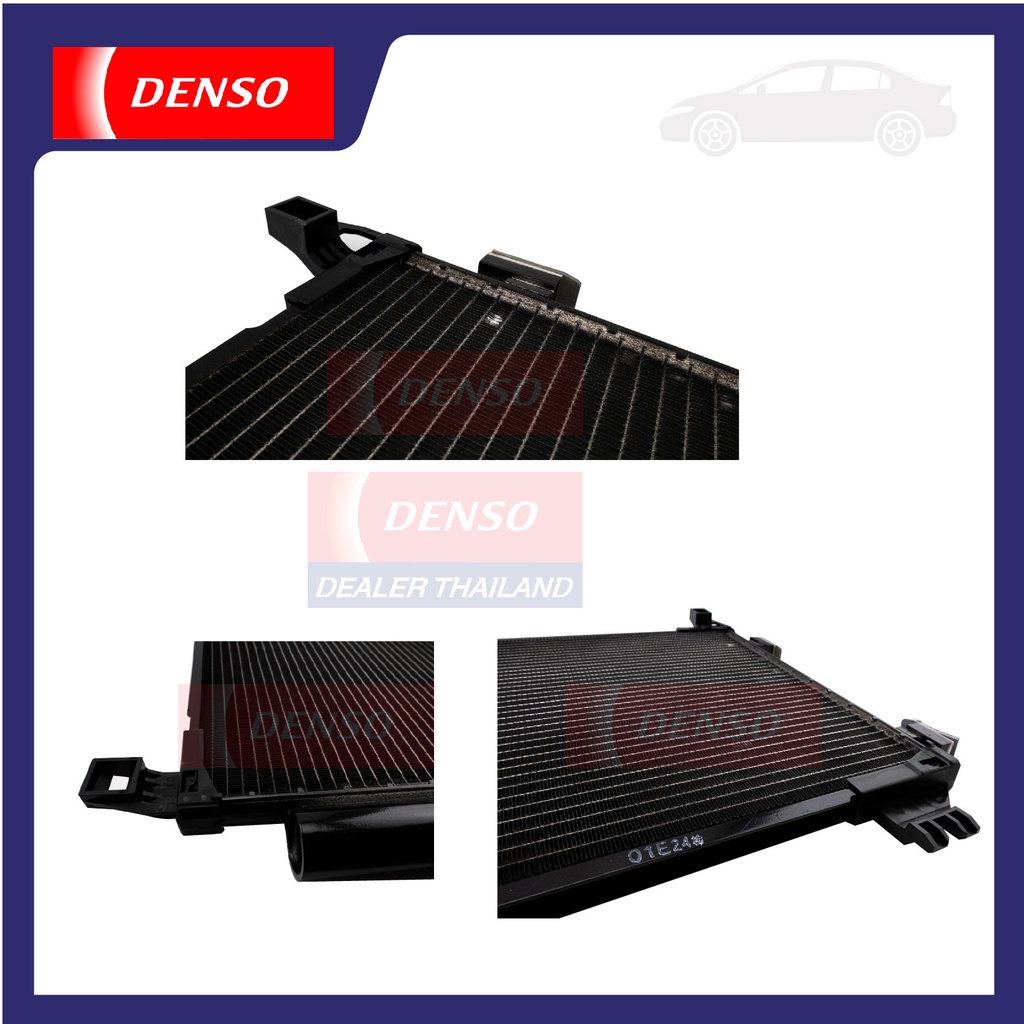 engine-condenser-denso-da447750-825b-แผงคอยล์ร้อน-toyota-vios-2007-วีออส-โตโยต้า-คอนเดนเซอร์-คอยล์ร้อนรถยนต์-รังผึ้งแอ